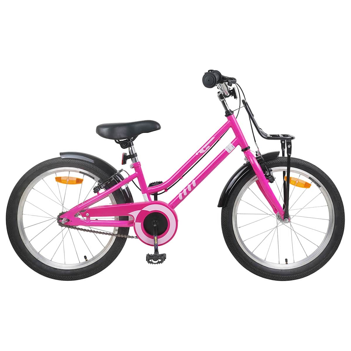 Børnecykel til børn i alderen 6-11 år Pink Sort
