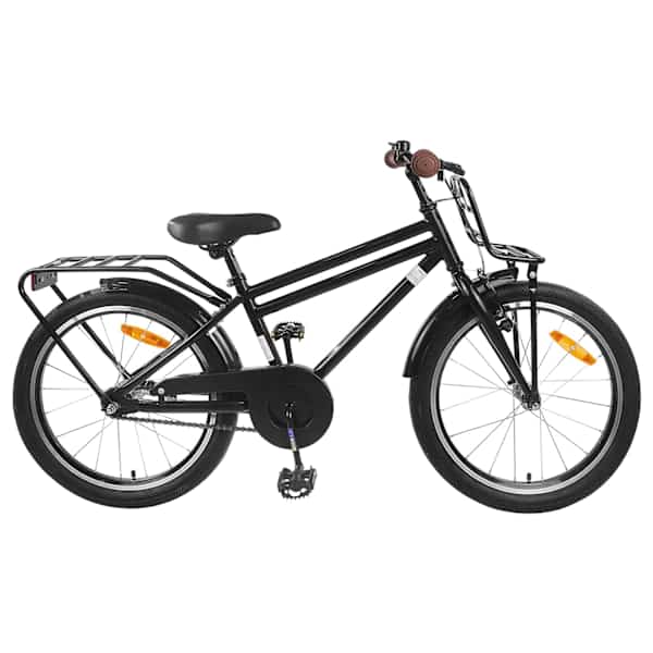 vidaXL Laste Bike 22 Tolli 7-12 aastastele Must