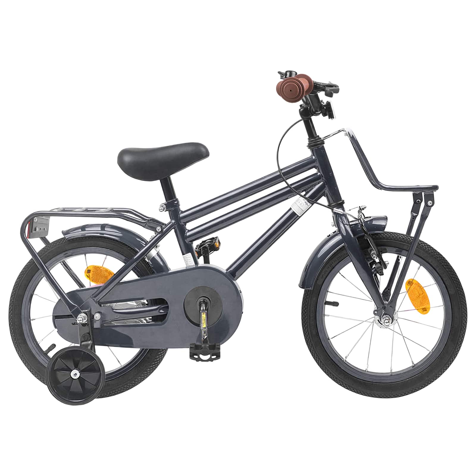 vidaXL Bicicletă pentru Copii 12 Inci pentru 2-4 ani Gri închis
