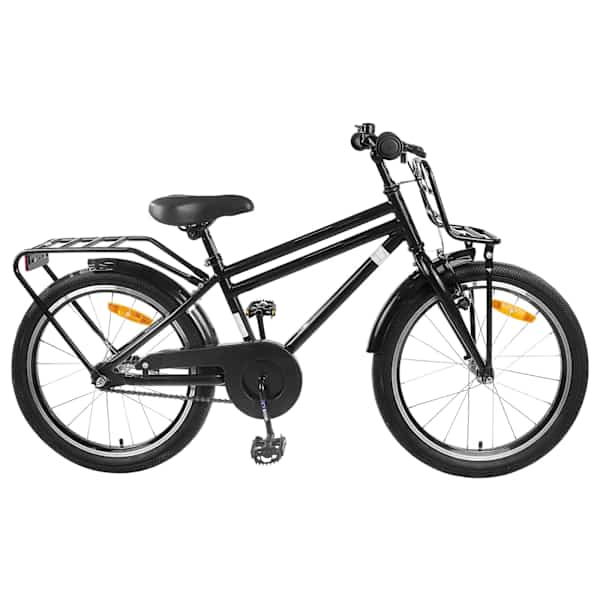 vidaXL Laste Bike 20 Tolli vanuses 6-11 aastat Must
