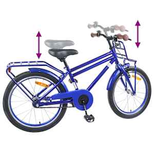 Dětské Kolo 18 palců pro 5-7 let Tmavě modrá - obrázek 7
