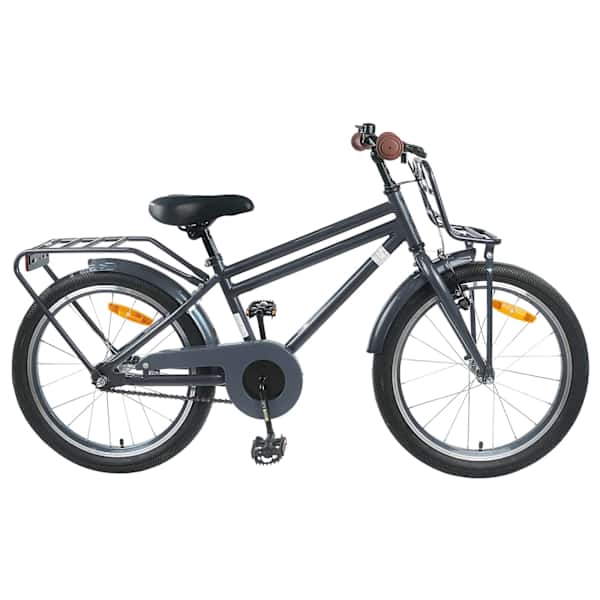 vidaXL Laste Bike 22 Tolli 7-12 aastastele Tumehall