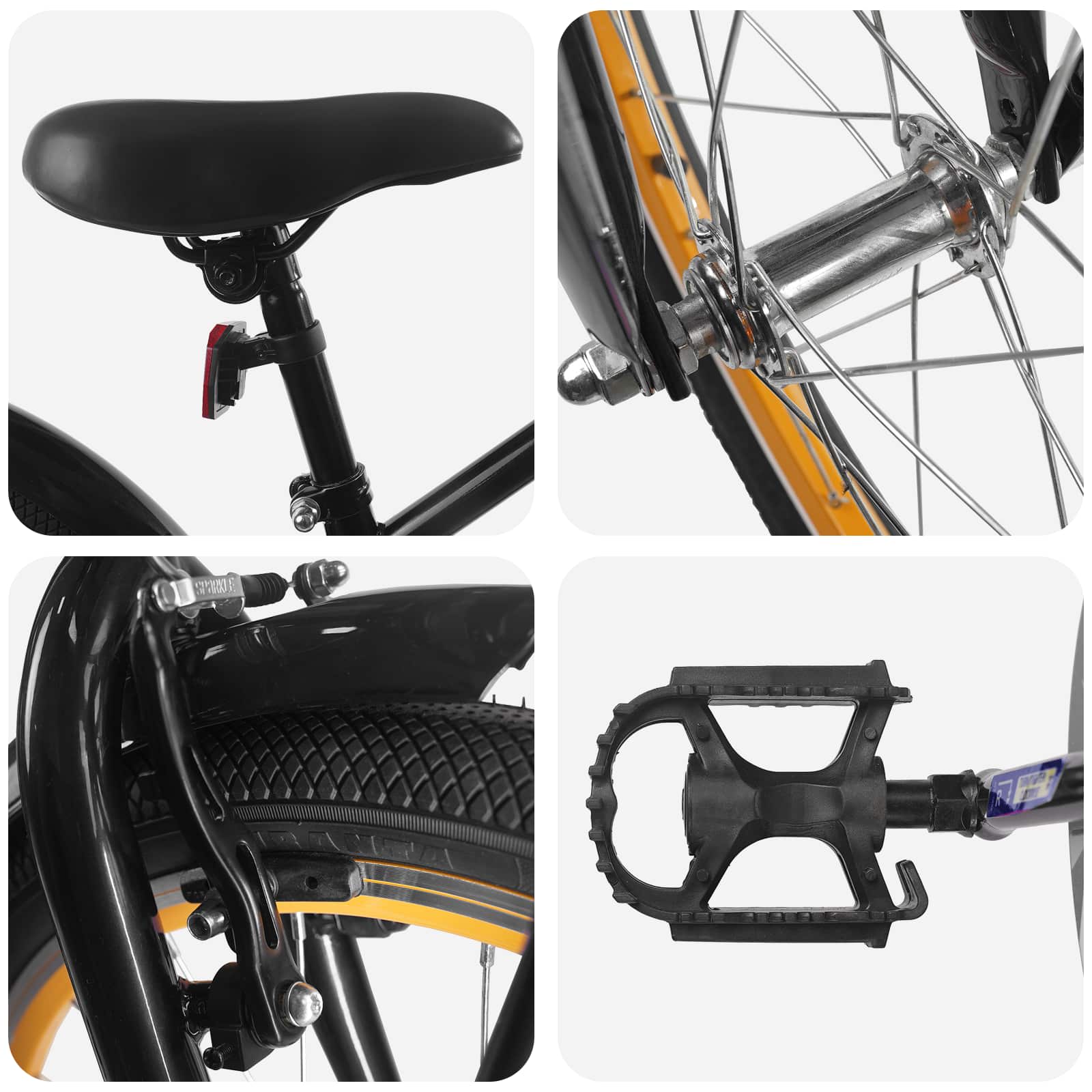 Otroško Kolo 18 Palcev za 5-7 let Črna - slika 4