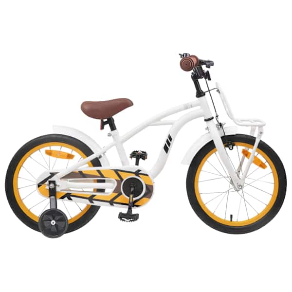 vidaXL Laste Bike 16 Tolli 4-6 aastastele Valge