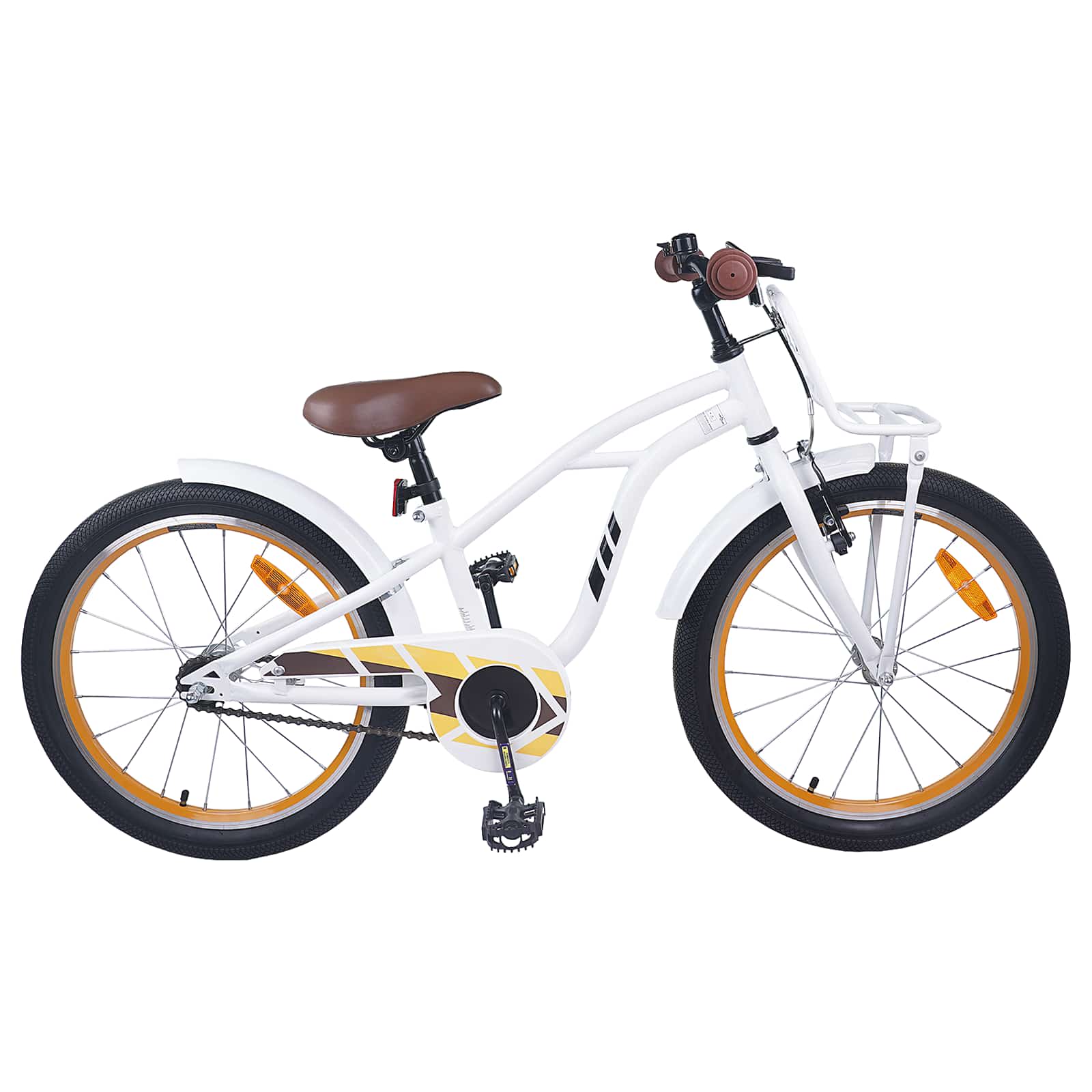 vidaXL Kinderfahrrad 20 Zoll für 6-11 Jahre alt Weiß