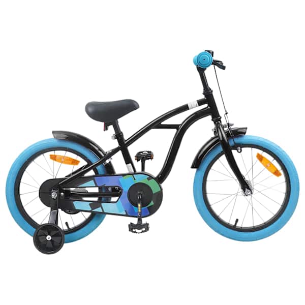 vidaXL Laste Bike 16 Tolli 4&ndash;6 aastastele Must