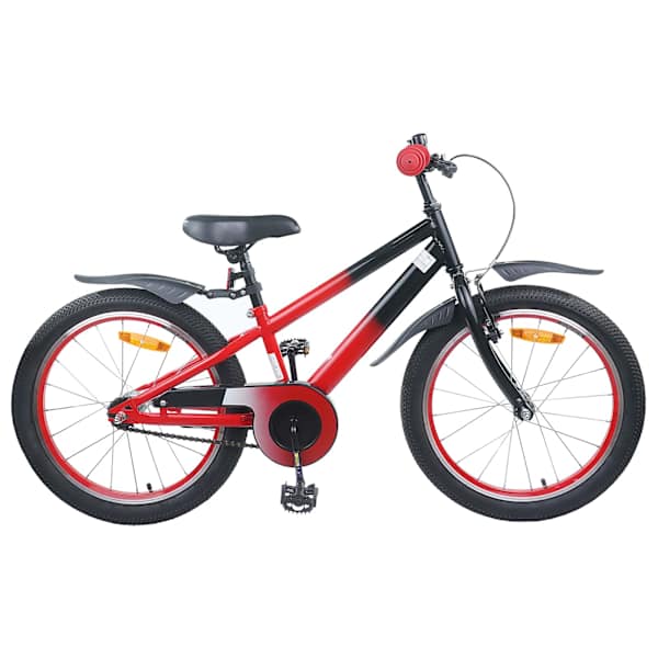 vidaXL Laste Bike 22 Tolli 7-12 aastastele Punane ja Must