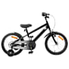 vidaXL Laste Bike 16 Tolli 4-6 aastastele Must