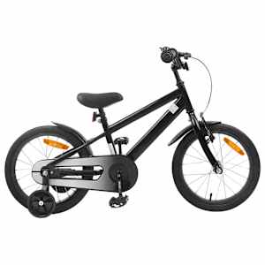 vidaXL Laste Bike 16 Tolli 4-6 aastastele Must
