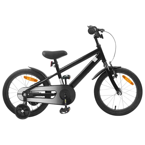 vidaXL Laste Bike 16 Tolli 4-6 aastastele Must