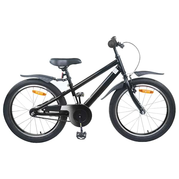 vidaXL Laste Bike 18 Tolli 5-7 aastastele Must