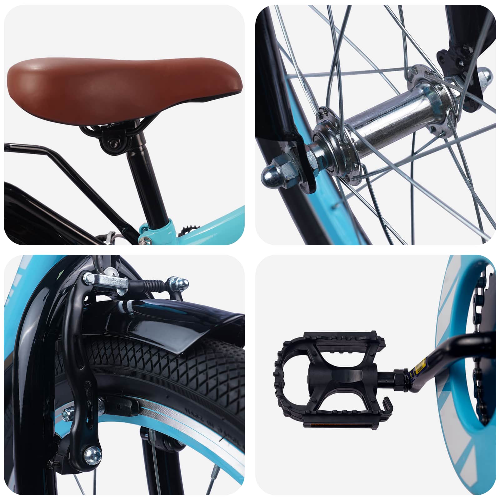 Gyerek Bicikli 20 Hüvelyk 6-11 éves korig ajánlott Világoskék