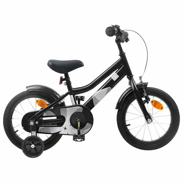 vidaXL Laste Bike 16 Tolli 4&ndash;6 aastastele Must
