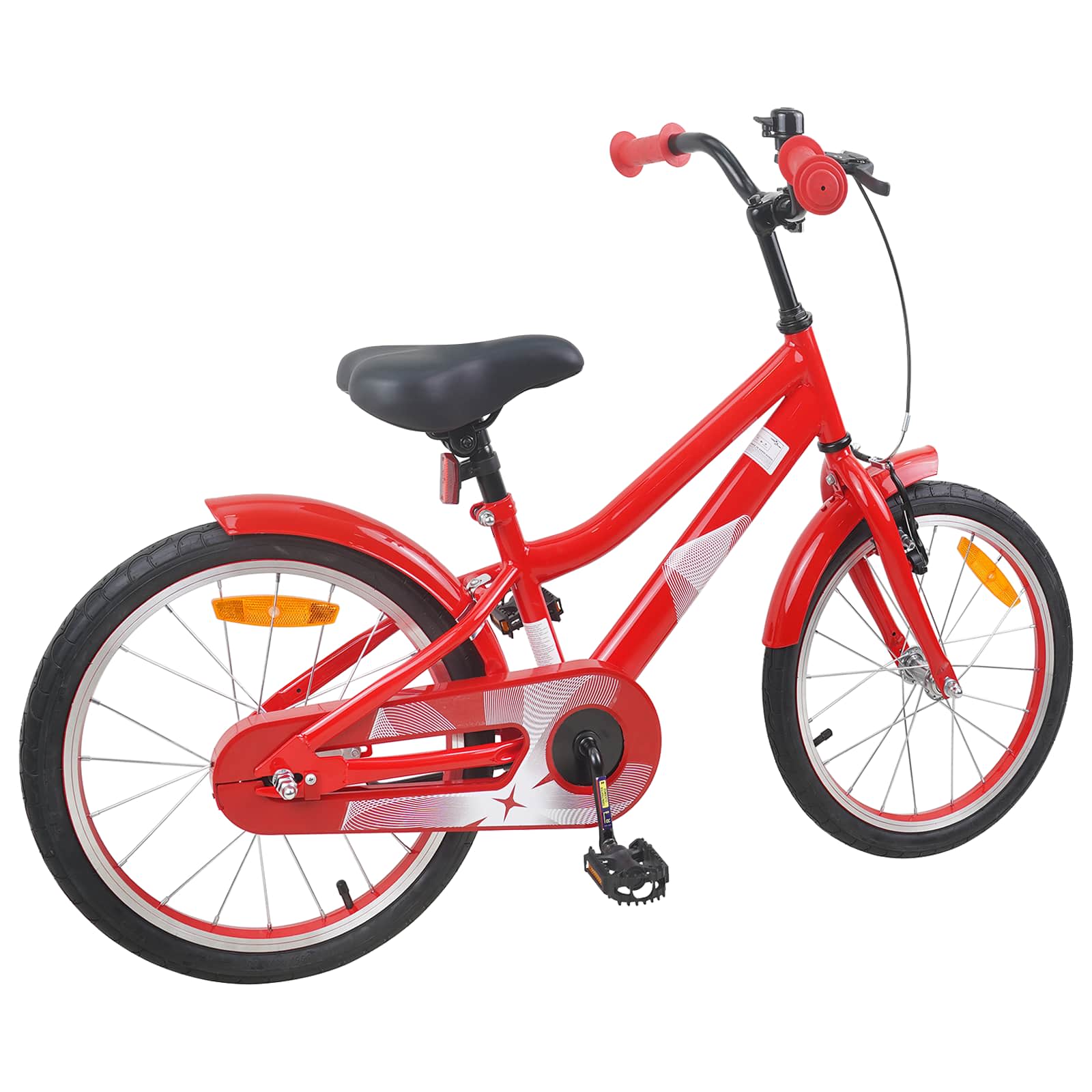 vidaXL Kinderfahrrad 18 Zoll für 5-7 Jahre alt Rot – Bild 3