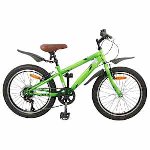 vidaXL Laste Bike 20 Tolli 6-Kiirus vanuses 6-11 aastat Roheline