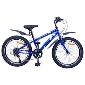 Dětské Kolo 24 palců 6-Speed pro 8-12 let Tmavě modrá - obrázek 1
