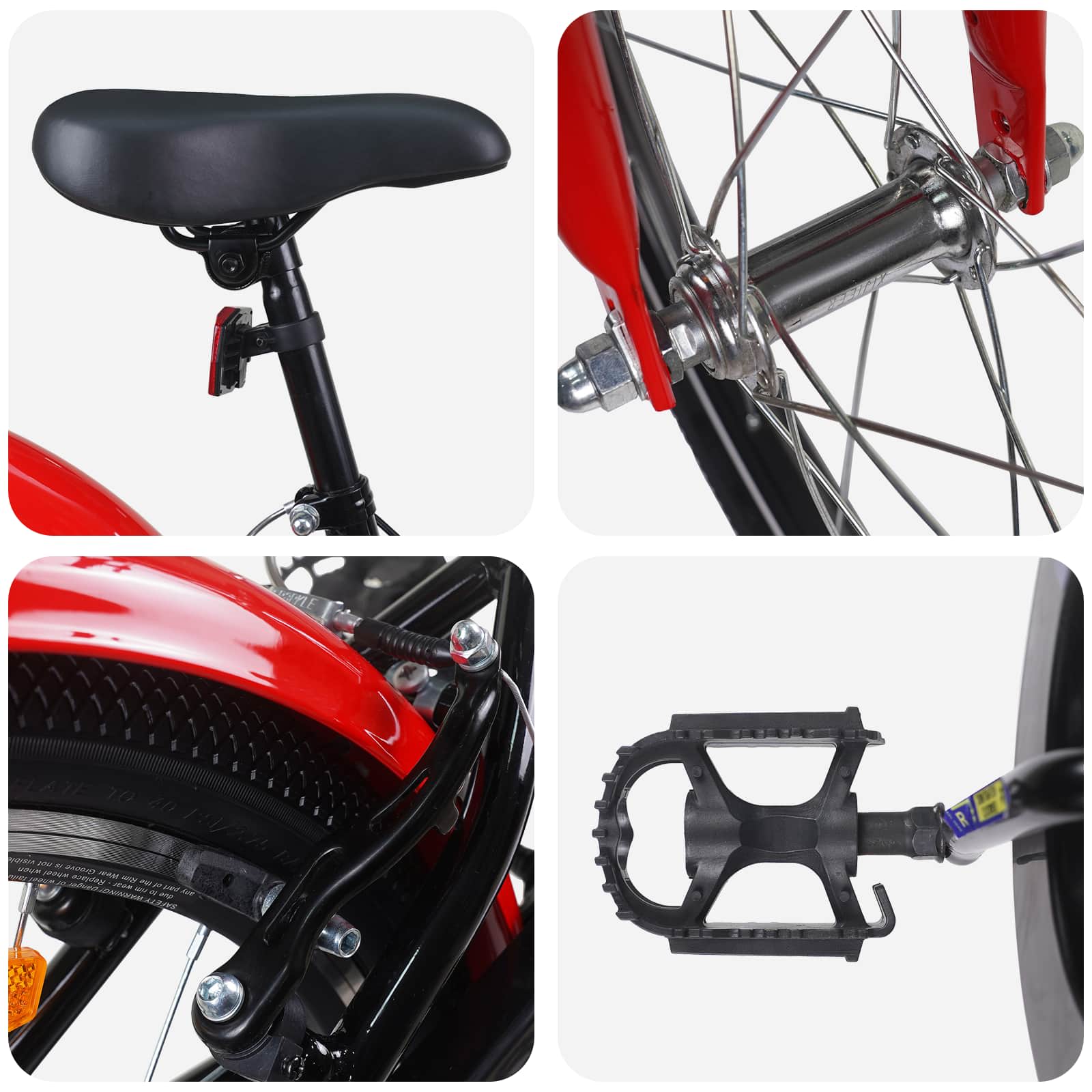 Otroško Kolo 20 Palcev za starost od 6 do 11 let Modro belo - slika 4