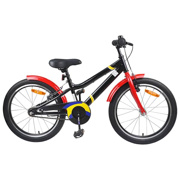 vidaXL Laste Bike 24 Tolli 8-12 aastastele Must Punane