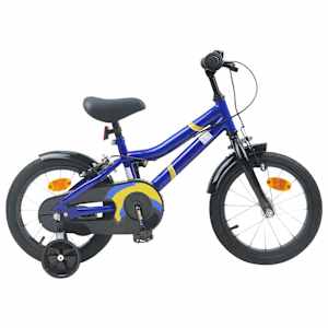 vidaXL Laste Bike 14 Tolli 3-5 Aastat Sinine Valge
