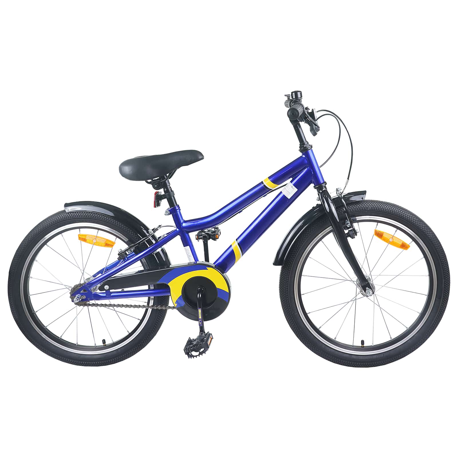 vidaXL Bicicletă pentru Copii 20 Inci pentru 6-11 ani Albastru Negru