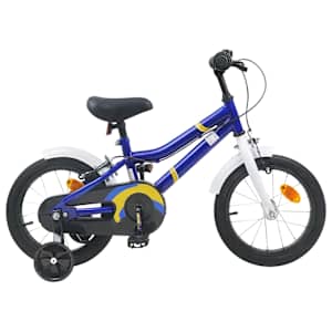 vidaXL Laste Bike 14 Tolli 3-5 Aastat Sinine Valge