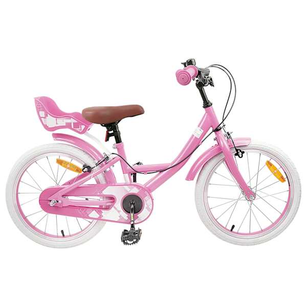 vidaXL Laste Bike 18 Tolli 5-7 aastastele Hele roosa