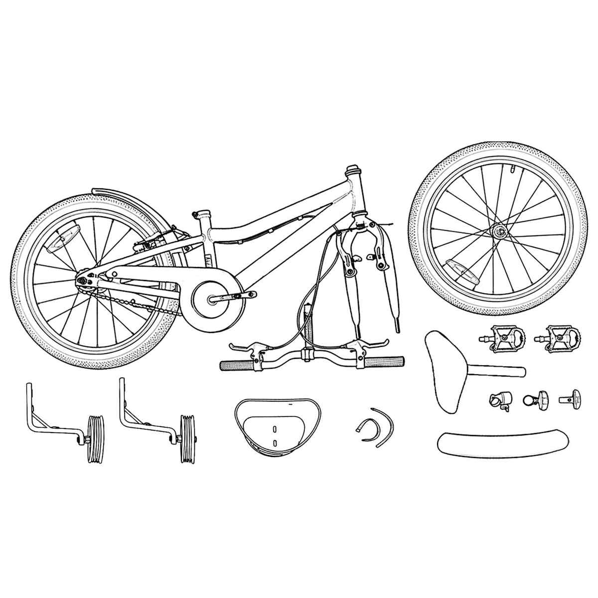 Børnecykel til 4-6 år gamle - Billede 8