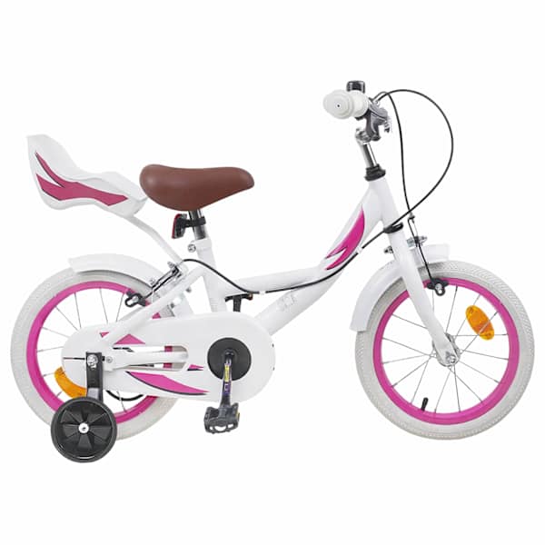 vidaXL Laste Bike 14 Tolli 3-5 Aastat Valge
