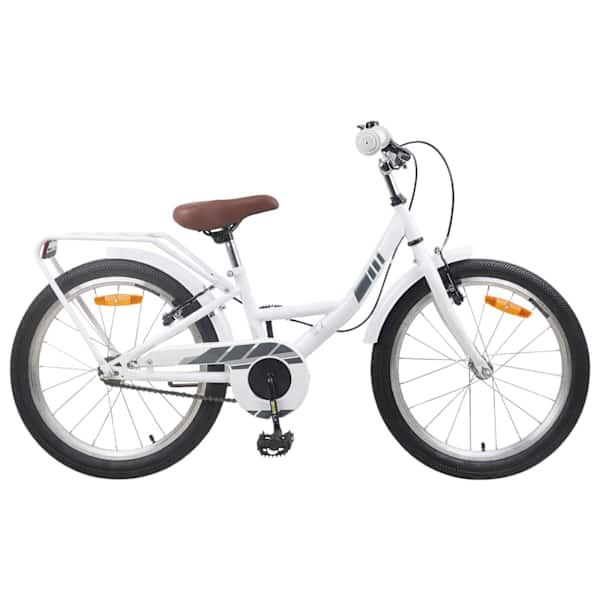 vidaXL Laste Bike 18 Tolli 5-7 aastastele Valge