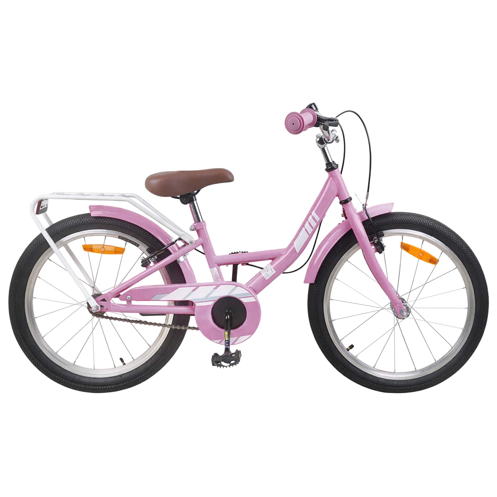 vidaXL Bicicletă pentru Copii 18 Inci pentru 5-7 ani Roz deschis