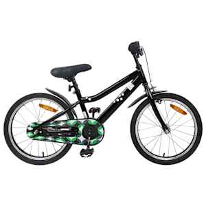 vidaXL Laste Bike 18 Tolli 5-7 aastastele Must