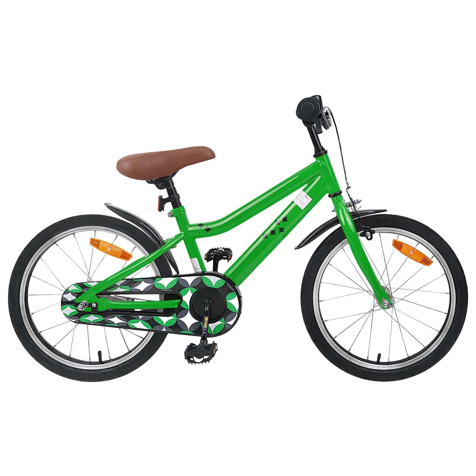 vidaXL Bicicletă pentru Copii 18 Inci pentru 5-7 ani Verde