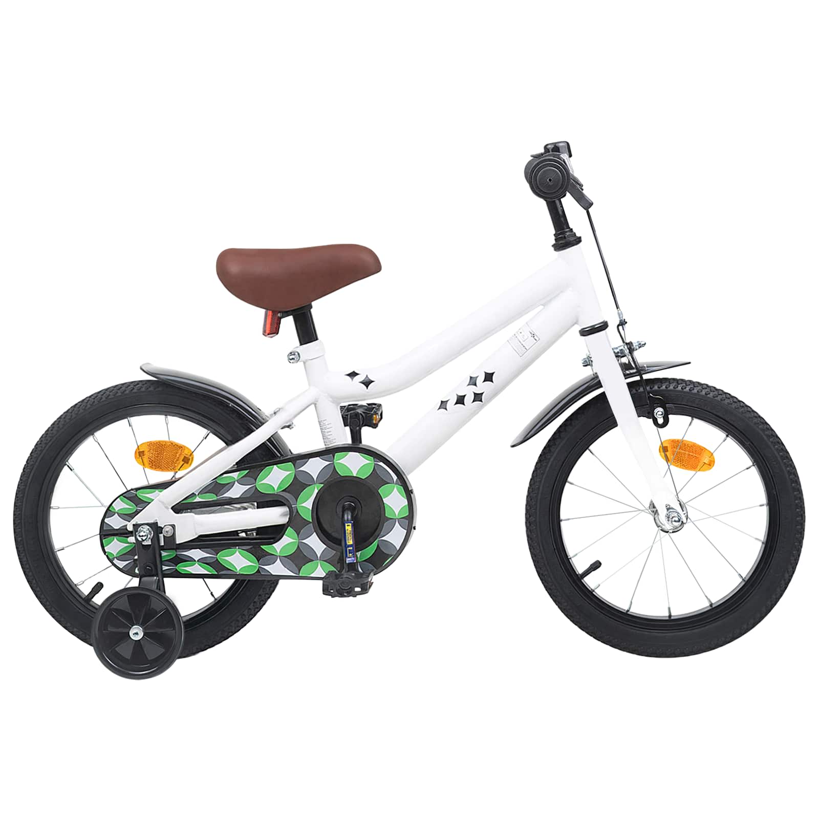 vidaXL Bicicletă pentru Copii 14 Inci pentru 3-5 ani Alb