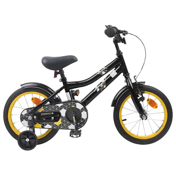 vidaXL Laste Bike 16 Tolli 4&ndash;6 aastastele Must