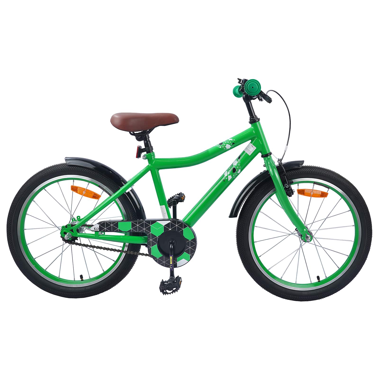 vidaXL Bicicletă pentru Copii 18 Inci pentru 5-7 ani Verde