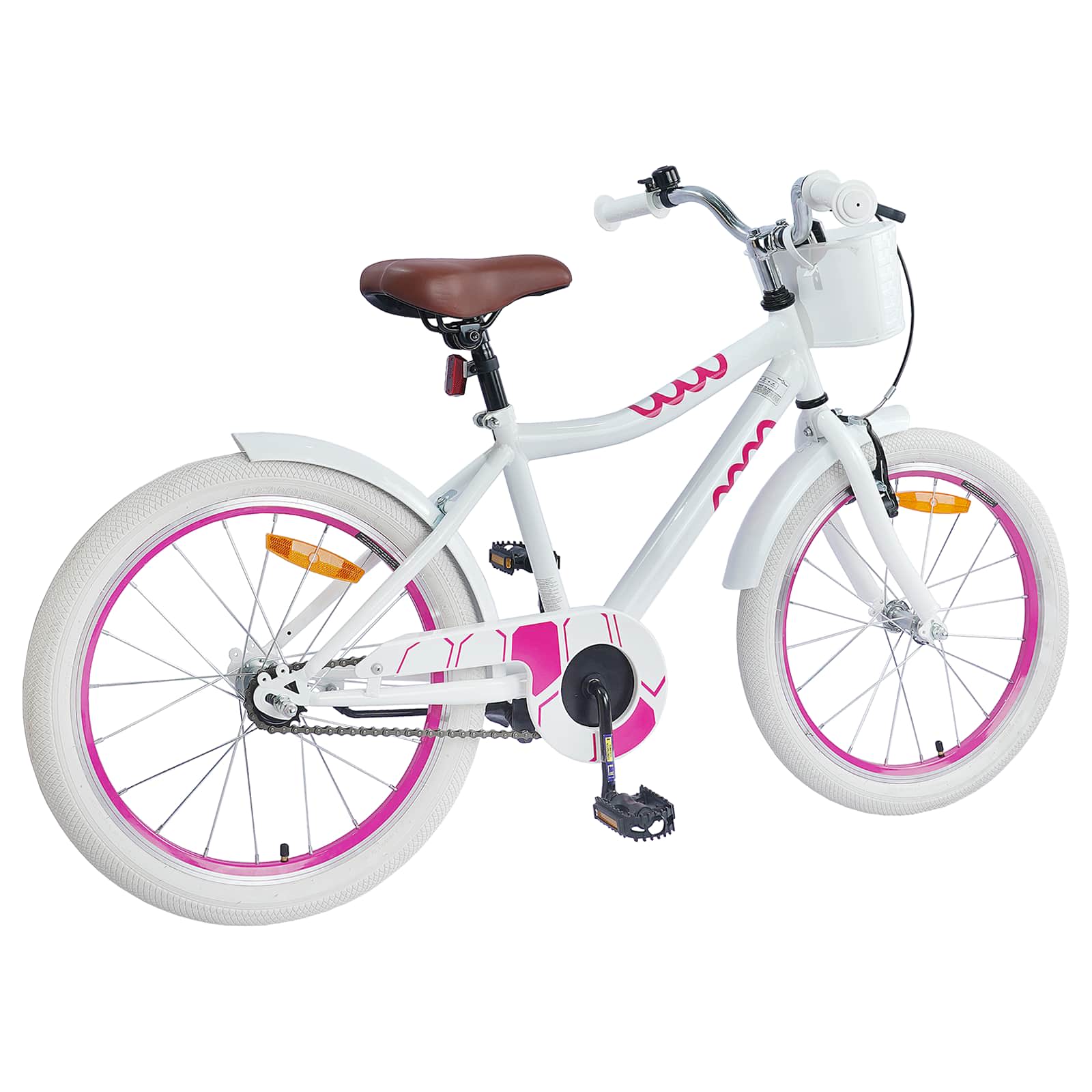 Bērnu Velosipēds 20 Collas 6-11 gadu vecumam Balts