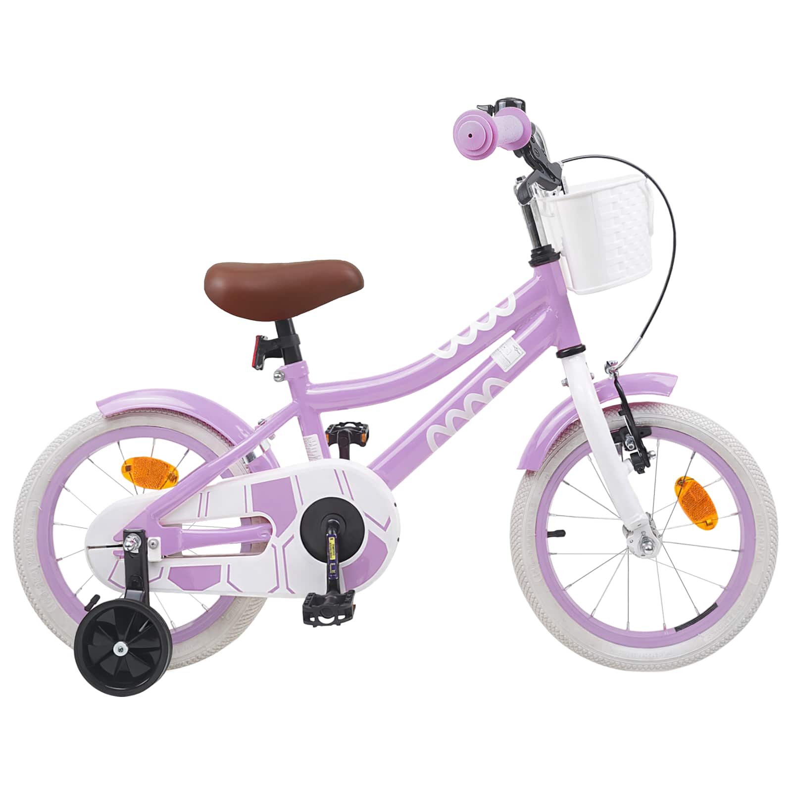 vidaXL Bicicletă pentru Copii 16 Inci pentru 4-6 ani Violet