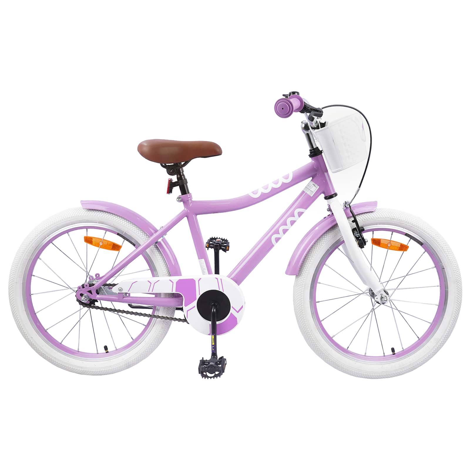 vidaXL Kinderfahrrad 18 Zoll für 5-7 Jahre alt Lila