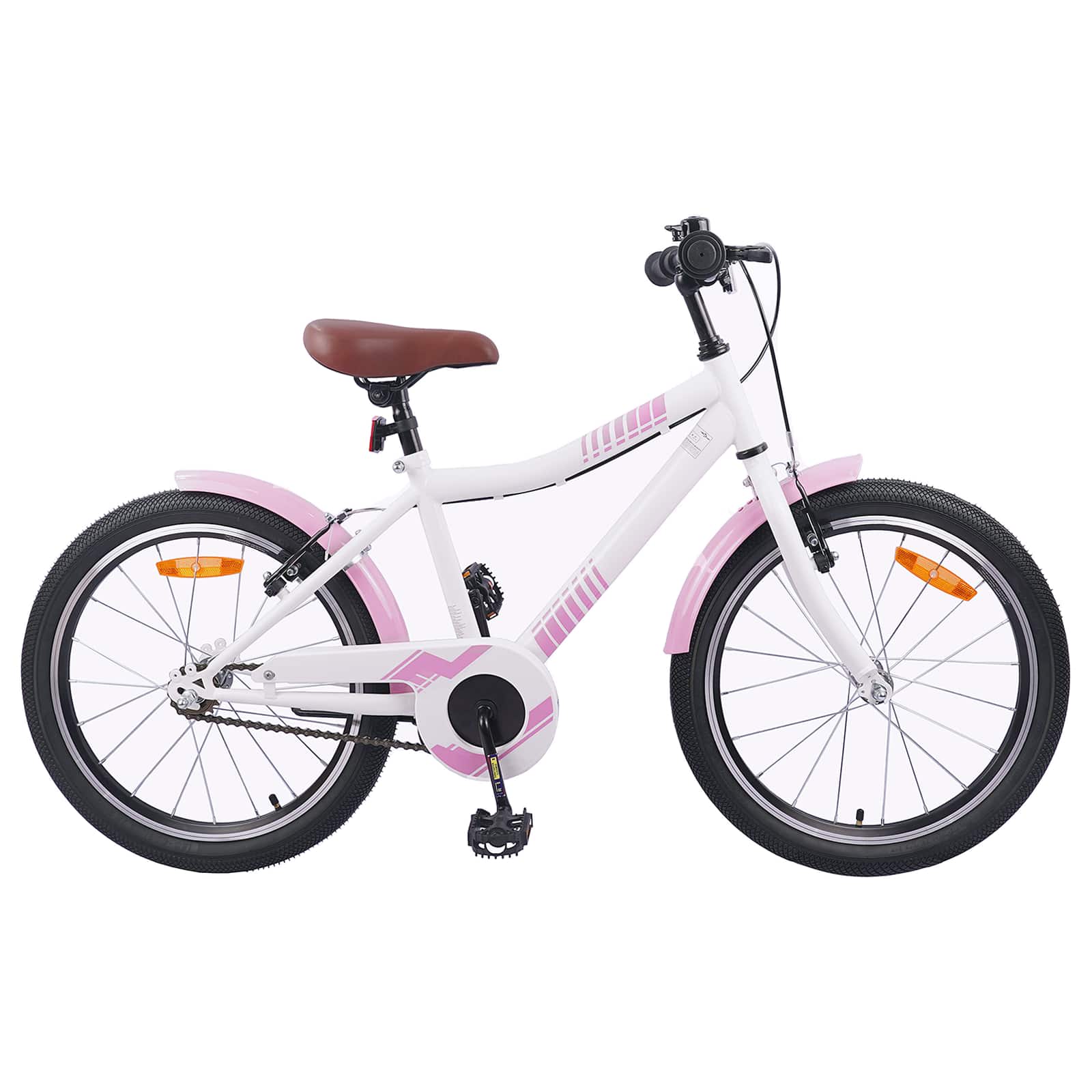 vidaXL Kinderfahrrad 24 Zoll für 8-12 Jahre alt Hellrosa