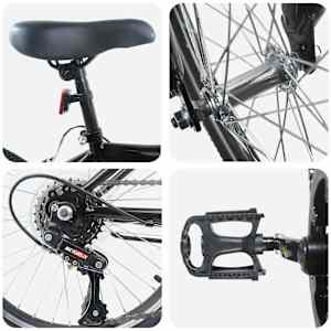 Dětské Kolo 20 palců 6-Speed pro děti ve věku 6-11 let Černá - obrázek 4