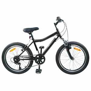 vidaXL Laste Bike 20 Tolli 6-Kiirus vanuses 6-11 aastat Must