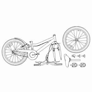 Dětské Kolo 24 palců 6-Speed pro 8-12 let Černá - obrázek 8