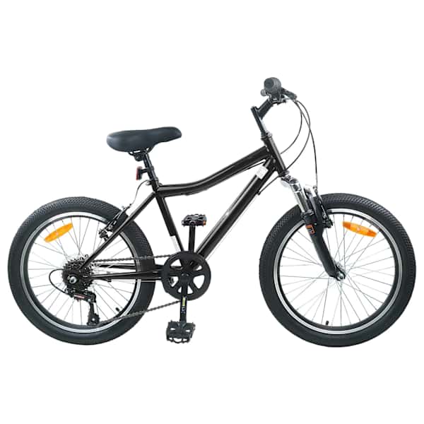 vidaXL Laste Bike 24 Tolli 6-Kiirus 8-12 aastastele Must