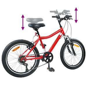 Dětské Kolo 24 palců 6-Speed pro 8-12 let Červená - obrázek 7
