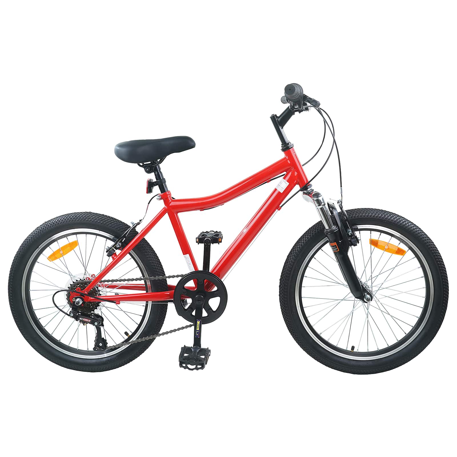 vidaXL Kinderfahrrad 24 Zoll 6-Speed für 8-12 Jahre alt Rot