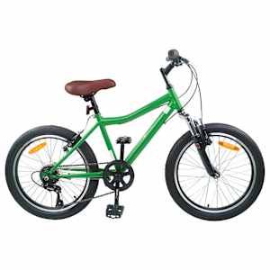 vidaXL Laste Bike 20 Tolli 6-Kiirus vanuses 6-11 aastat Roheline