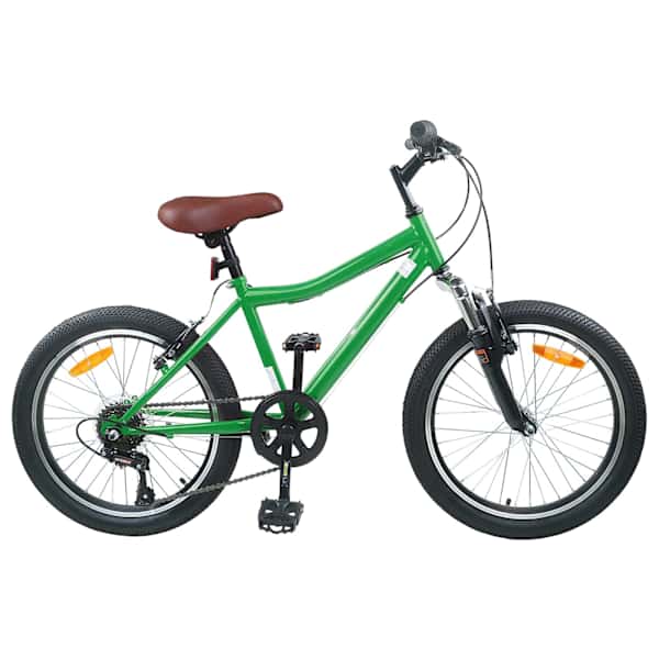 vidaXL Laste Bike 24 Tolli 6-Kiirus 8-12 aastastele Roheline