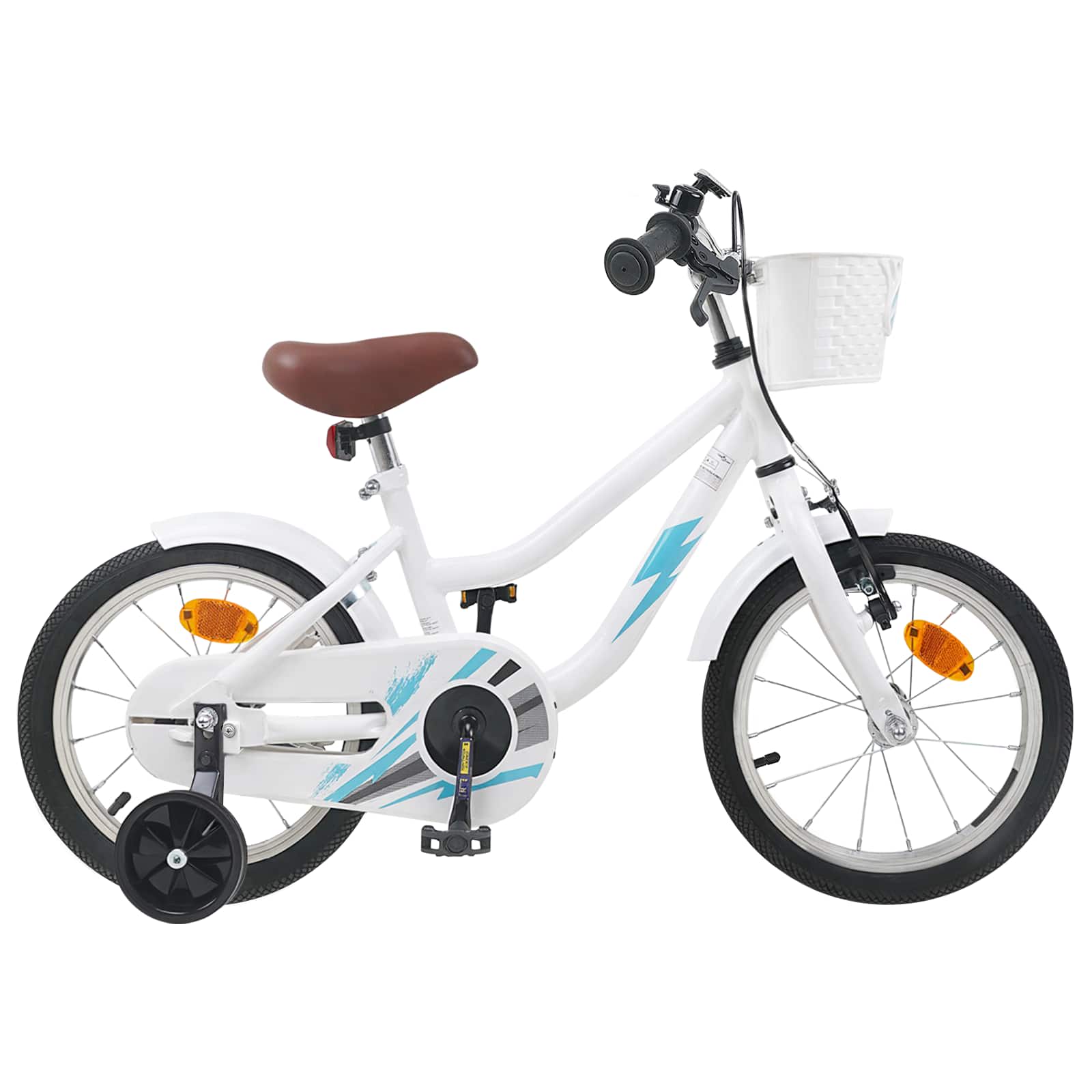 vidaXL Bicicletă pentru Copii 12 Inci pentru 2-4 ani Alb