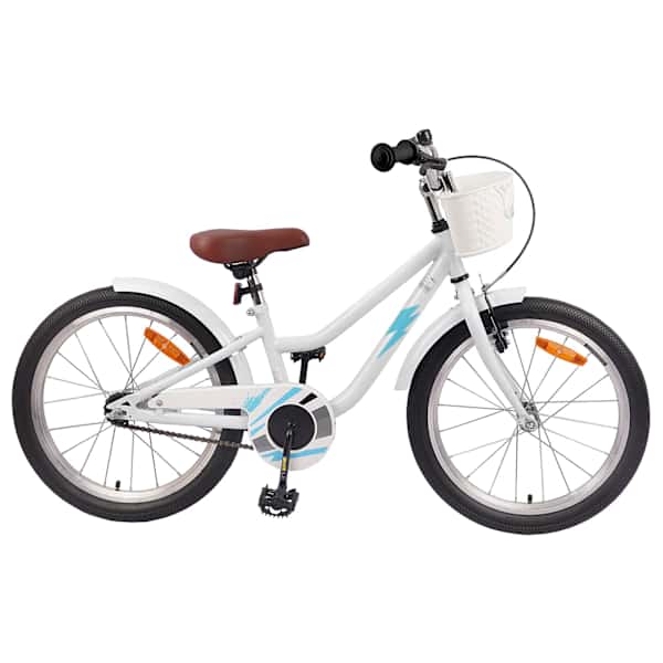 vidaXL Laste Bike 18 Tolli 5-7 aastastele Valge