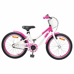 Otroško Kolo S Pomožnimi Kolesi 18 Palcev za 5-7 let Roza